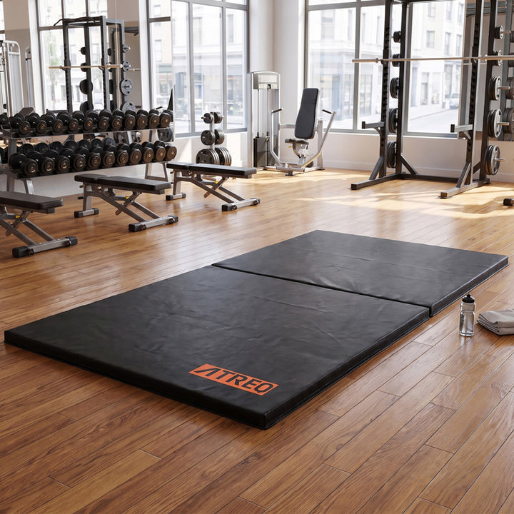 ATREQ Wipe Clean Folding Exercise Mat
