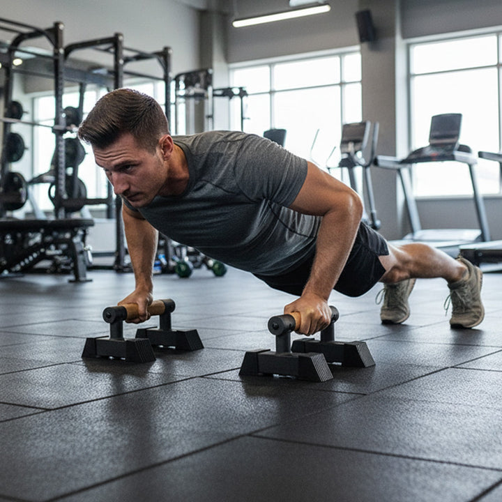 ATREQ Wooden Push Up Bars