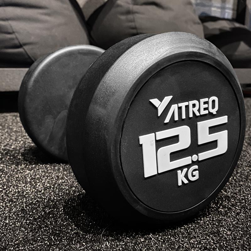 ATREQ Elite Rubber Dumbbells