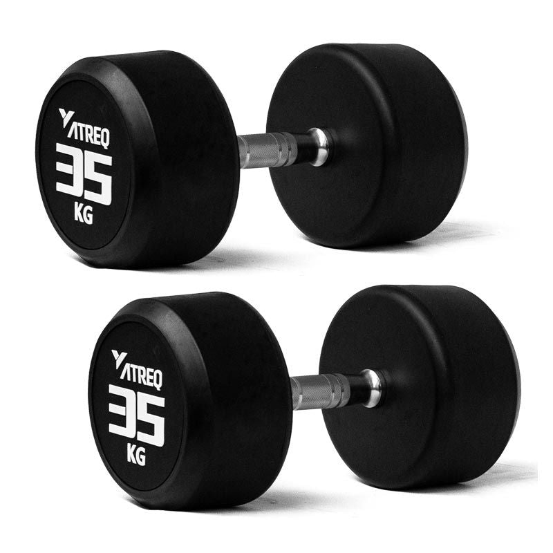 Fitness gear 35 lb rubber hex dumbbell hotsell