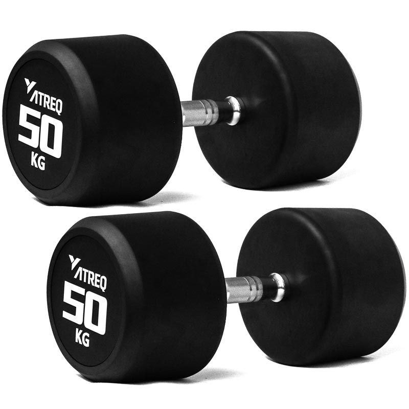 ATREQ Elite Rubber Dumbbells